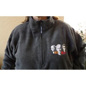R.E.M. - 2003 Tour Embroidered Fleece Jacket Half Zip~BRAND NEW~‎ M